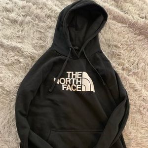 NORTHFACE BLACK HOODIE SWEATSHIRT - Sz Small